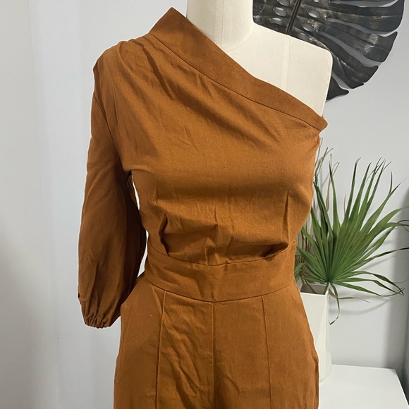 NWT FKSP One Shoulder Palazzo Jumpsuit XS - Picture 2 of 8